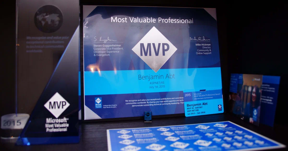 Mein Microsoft MVP Award 2015