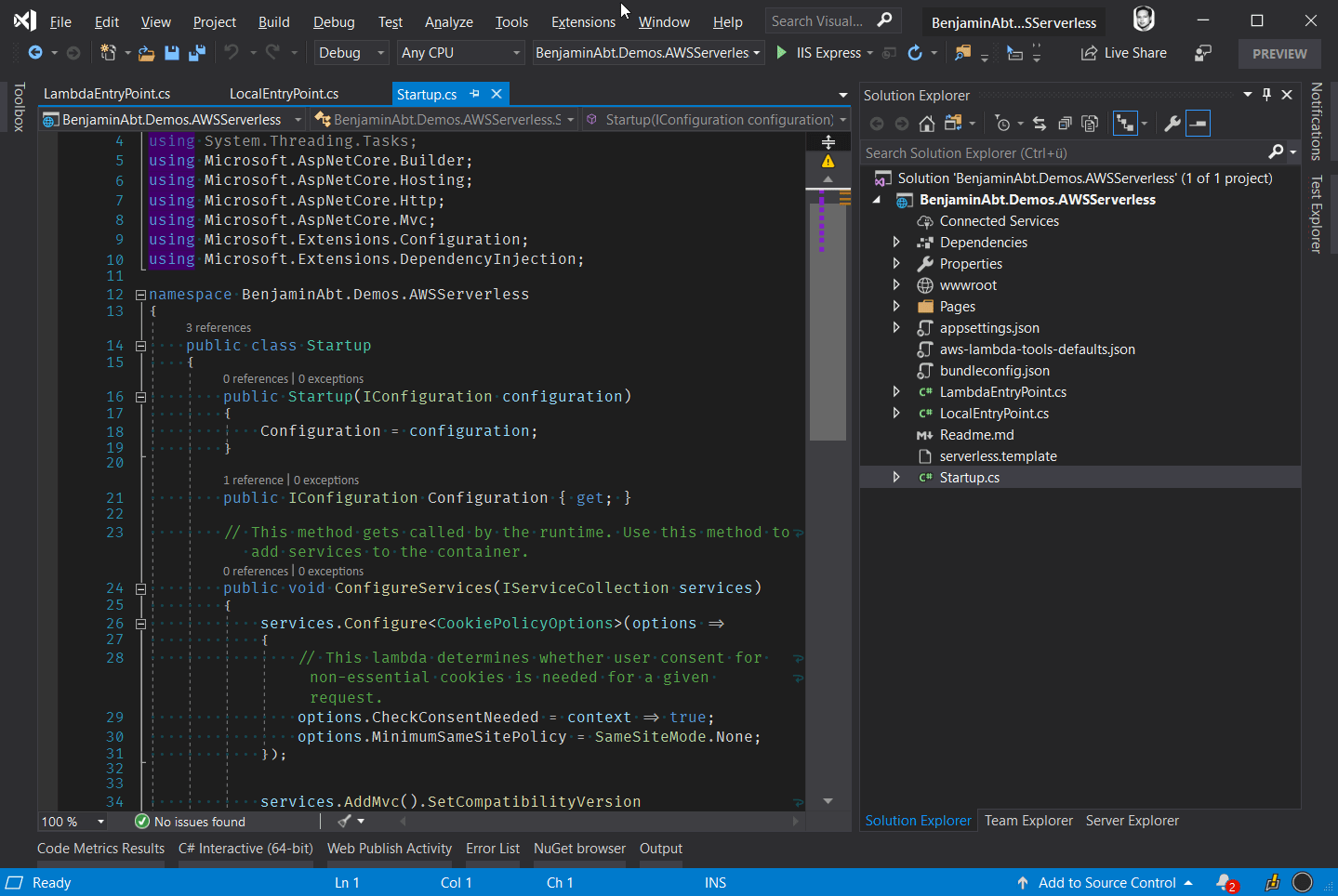 AWS VS Demo Serverless