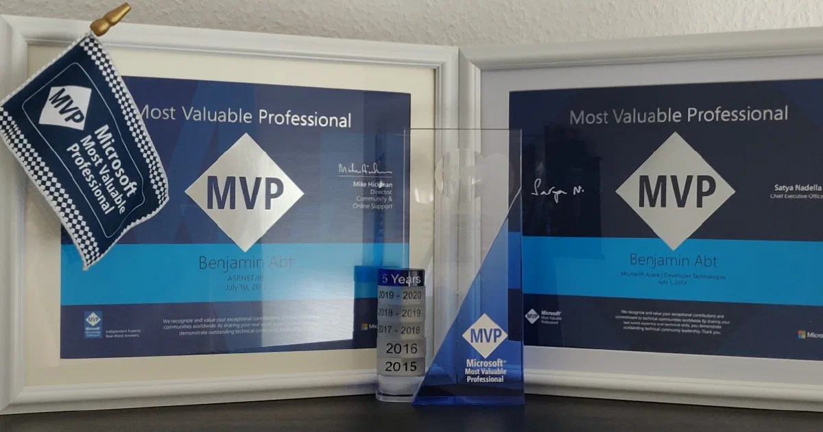 Microsoft MVP 2019 - .NET and Azure