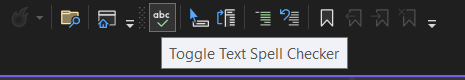 VisualStudio2022-Spellchecker-Toolbar