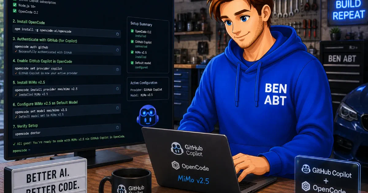 Using MiMo V2.5 with GitHub Copilot BYOK and OpenCode Zen (Promo)