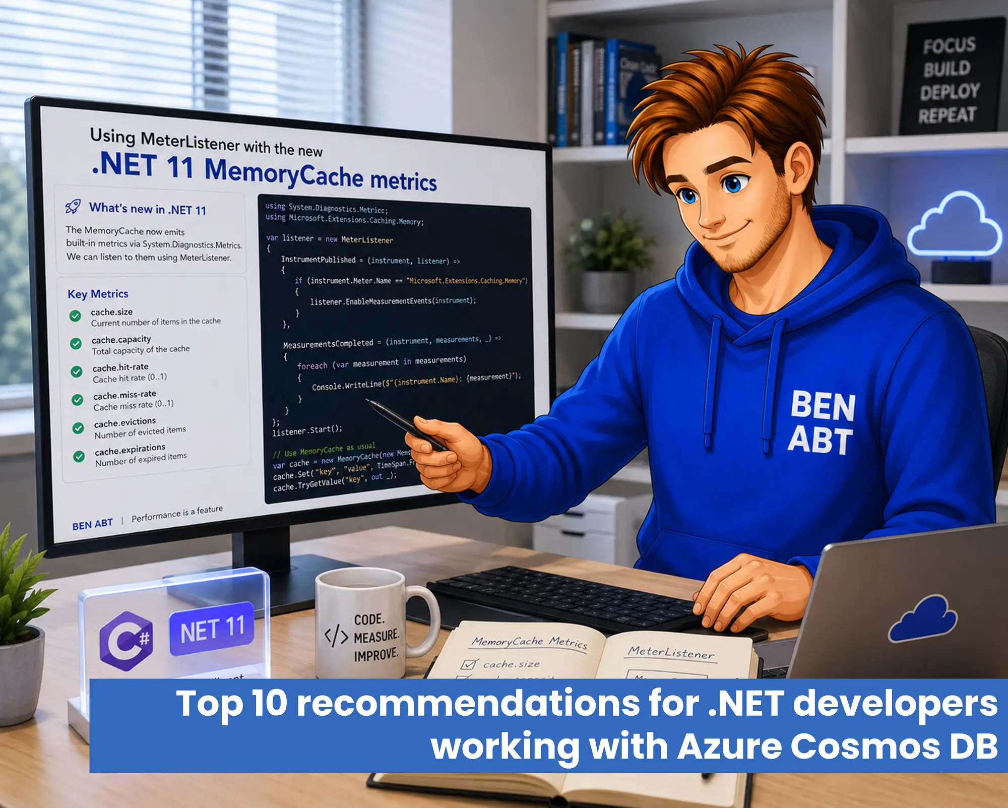 Using MeterListener with the new .NET 11 MemoryCache metrics
